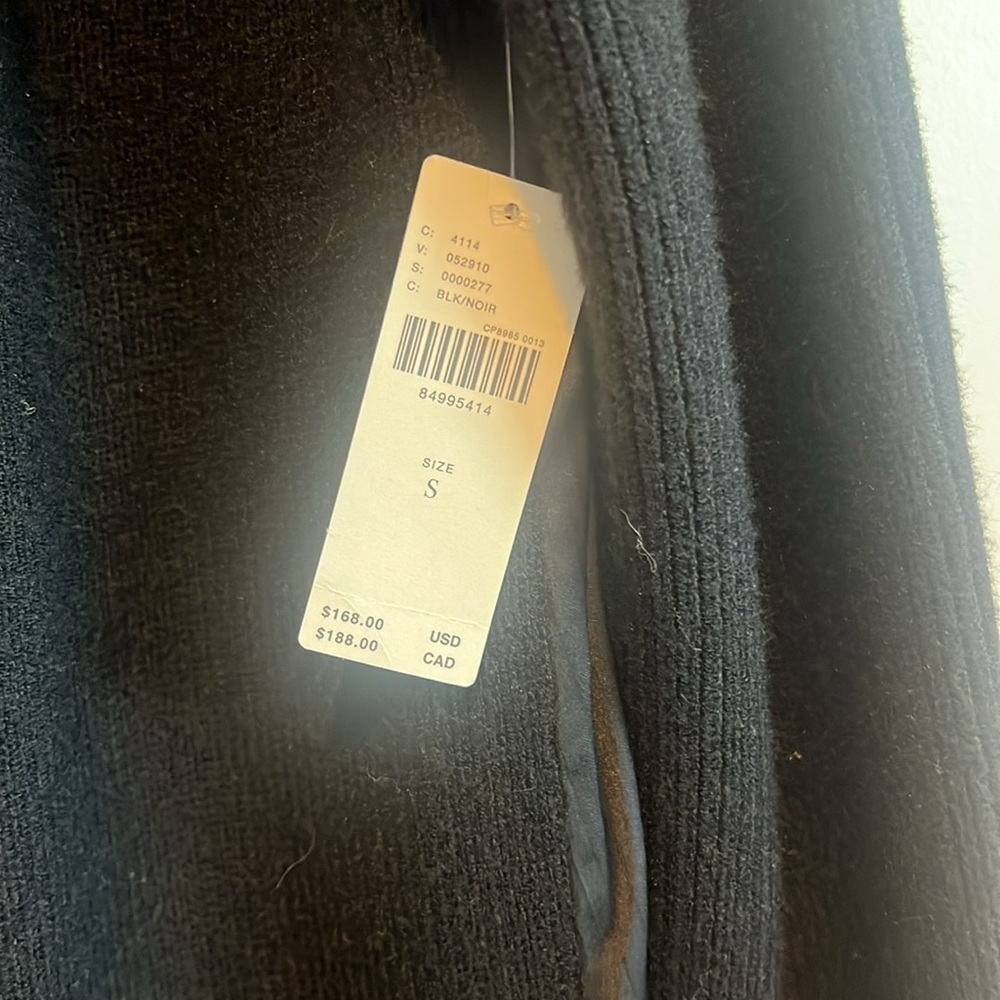 Anthropologie mixed media black duster-size small - Picture 4 of 6